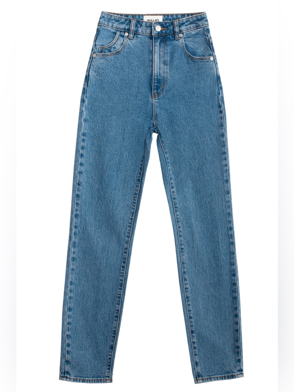 ROLLA’S Dusters High Rise Slim Jeans in Cindy Blue Size 30 | AUS 12